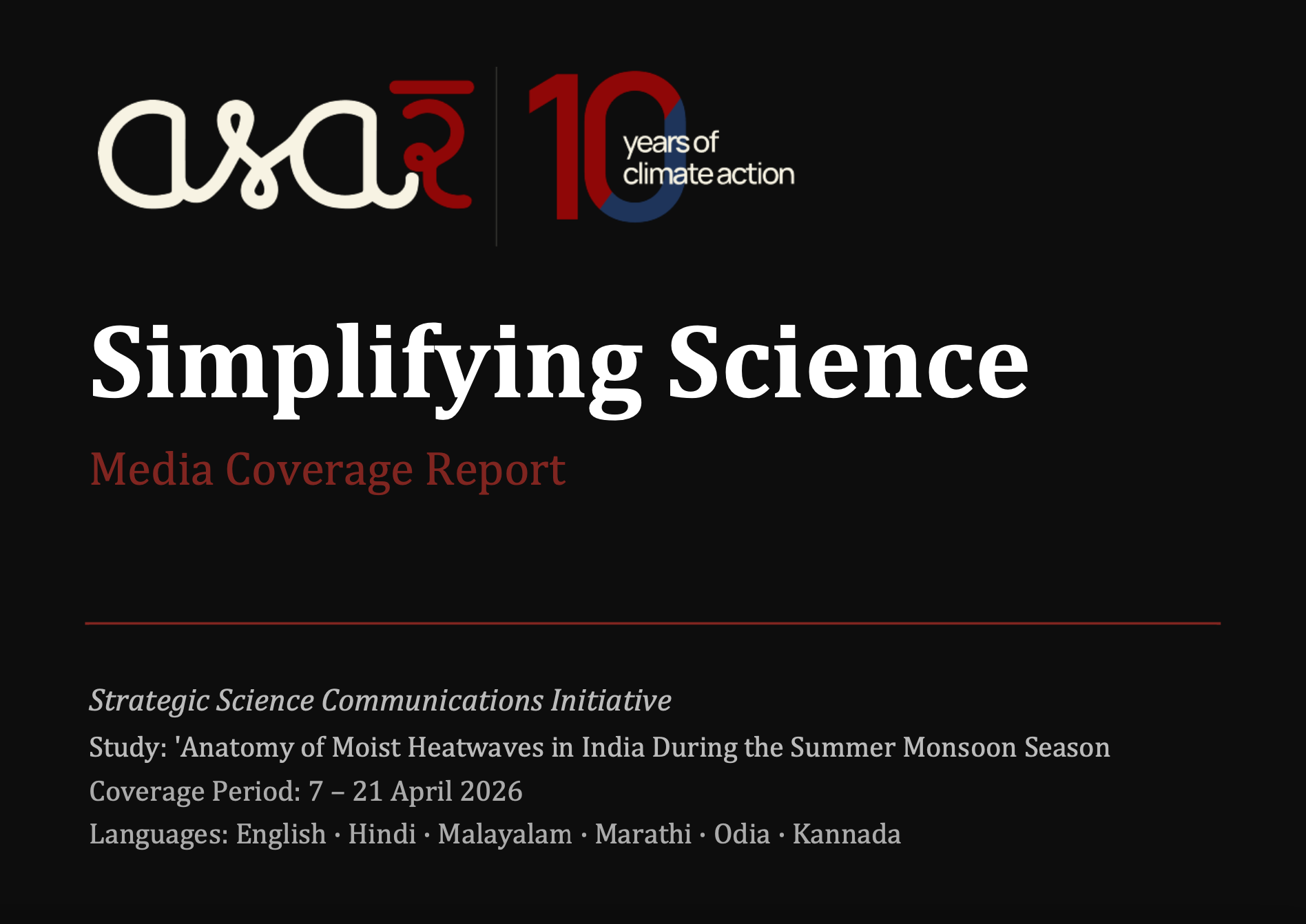 Asar Simplifying Science Initiative